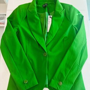 Nicole Miller Vibrant Green Blazer